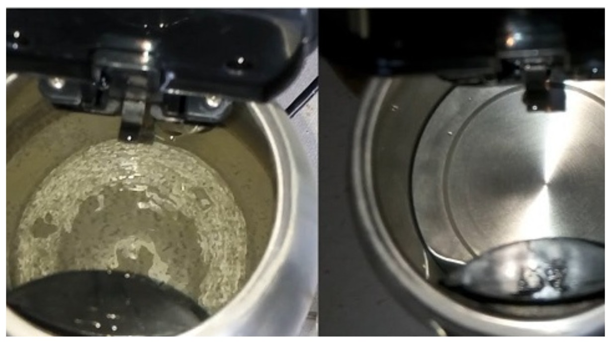 Fügen Sie 2 Esslöffel weißes Pulver hinzu, gießen Sie Wasser hinzu und bringen Sie es zum Kochen. Der Wasserkocher wie neu – ein Trick zum Entfernen von Kalkablagerungen